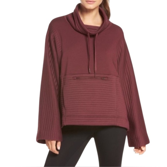 The North Face Terra Metro Oversized Pullover Sweatshirt Size Small Maroon - Picture 1 of 7